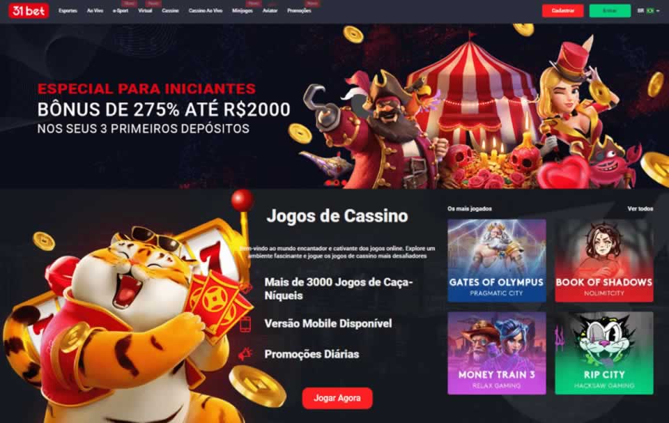 Ele também oferece uma variedade incrível de jogos de cassino confiáveis e de alta qualidade. O site oferece diversas opções para atender às preferências dos diferentes jogadores, garantindo uma experiência envolvente e a chance de ganhar prêmios incríveis.